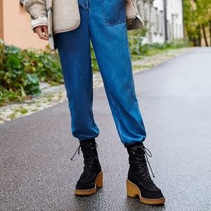 Rag & Bone Women's Scout Suede Wedge Platform Boots